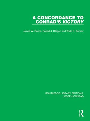 cover image of A Concordance to Conrad's Victory